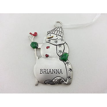 Hallmark Jingle Bell Snowman Personalized Ornament Names Beginning with A